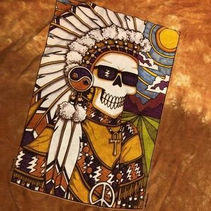 Vintage Grateful Dead Liquid Blue Chief Tee Size 2XL